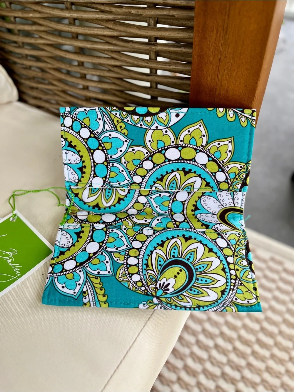 Vera Bradley Peacock Checkbook Cover